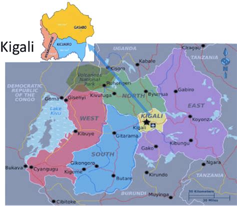Administrative Map Of Rwanda Kigali City Download Scientific Diagram