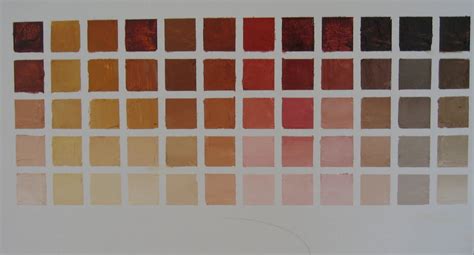 Pat Fiorello Art Elevates Life Color Charts 9 Transparent Red Oxide