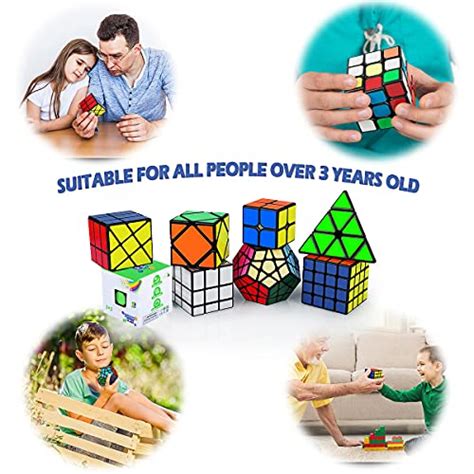 Kidspark Cube Set 8 Pack 3d Puzzle 2x2 3x3 4x4 Pyraminx