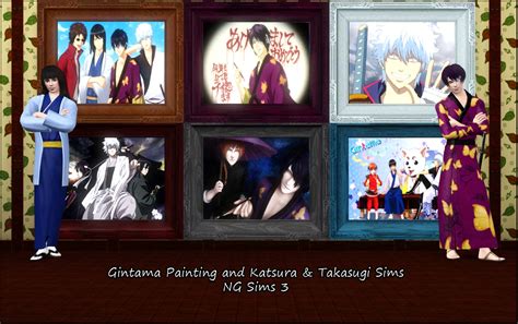Katsura And Takasugi Sims And Gintama Paintings The Sims 3 Catalog