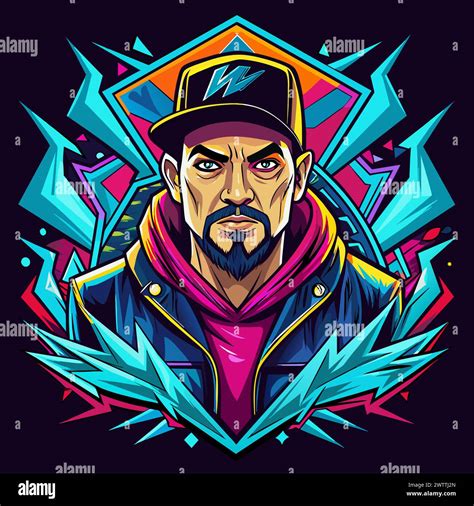 Tshirt Sticker Design of Street Style Icon Pay homage to streetwear