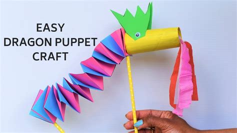 Easy Paper Dragon Craft With Accordion Folds Chinese New Year Craft