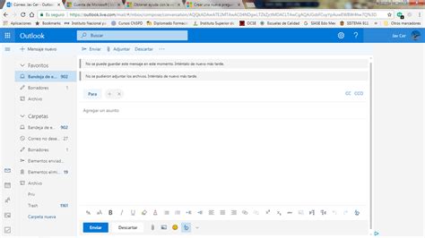 Outlook Com No Puedo Adjuntar Un Archivo En La Versi N Microsoft