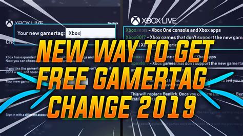 Newhow To Change Your Xbox One Gamertag For Free 2019 New Gamertag System Youtube