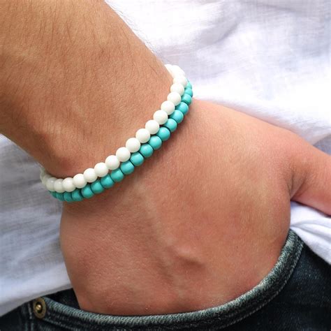 Fashion Mens Bracelet Surfer Bracelet Set Mens Beaded Wrist Bracelets