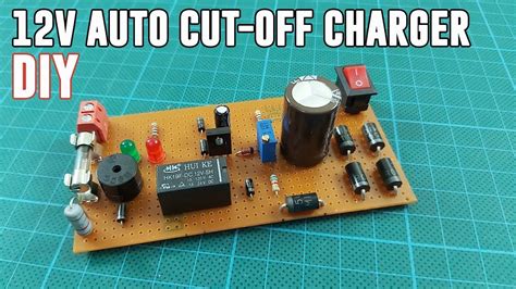 How To Make Auto Cut Off 12v Lead Acid Battery Charger Circuit Diy Pb