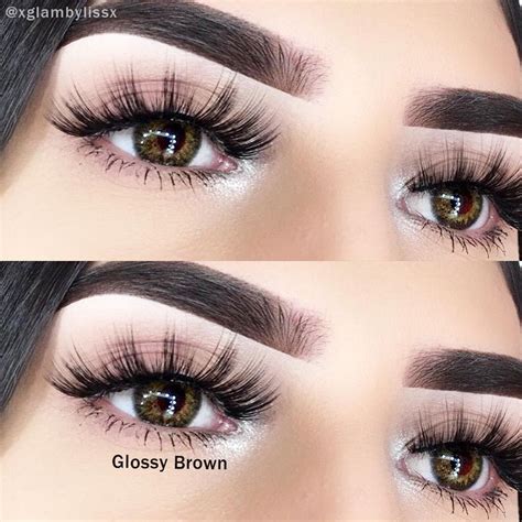 Vcee Glossy Brown Colored Contact Lenses | Contact lenses colored, Colored contacts, Glossy makeup