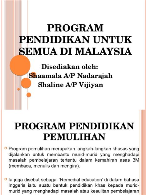See more of tv pendidikan untuk semua on facebook. Program Pendidikan Untuk Semua Di Malaysia