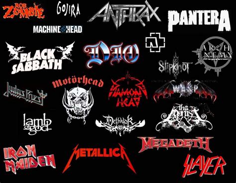 Heavy Metal Band Logos Metal Fan Heavy Metal Rock Heavy Metal Music