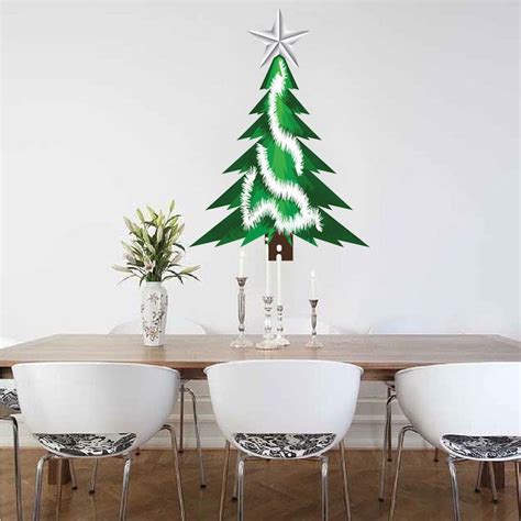 Christmas Tree Tinsel Wall Decal Christmas Murals Wall Decals