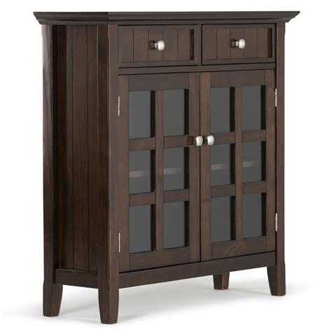 Simpli Home Acadian 2 Drawer Entryway Accent Cabinet And Reviews Wayfair