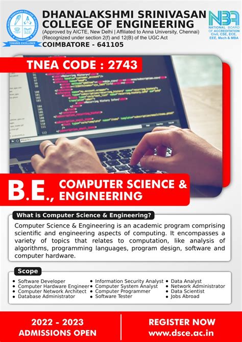 Admissions Open 2022 23 Be Computer Science And Engineering Dsce