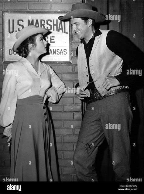 Gunsmoke James Arness Amanda Blake 1955 1975 Stock Photo Alamy