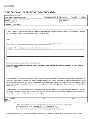 Online customers support · bbb a+ rated business Blank Texas Tax Exempt Form - Fill Online, Printable, Fillable, Blank | pdfFiller