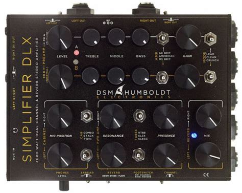 Dsm Humboldt Simplifier Dlx Zero Watt Dual Channel And Reverb Stereo