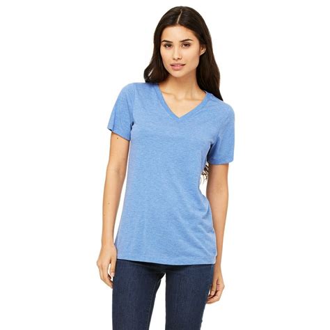 Bellacanvas The Bella Canvas Ladies Relaxed Jersey Short Sleeve V