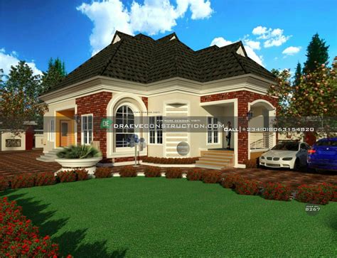 Bedroom Bungalow Floor Plan Preview Nigerian House Plans