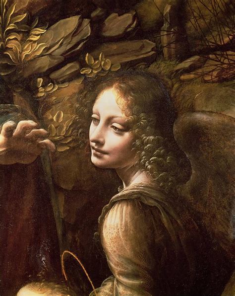 Detail Of The Angel From Th Painting By Leonardo Da Vinci Pixels
