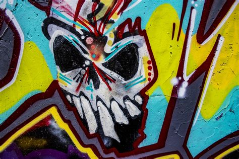 Skull Graffiti Free Stock Photo Public Domain Pictures