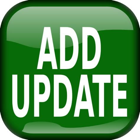 Green Add Update Square Button Clip Art At Vector Clip Art