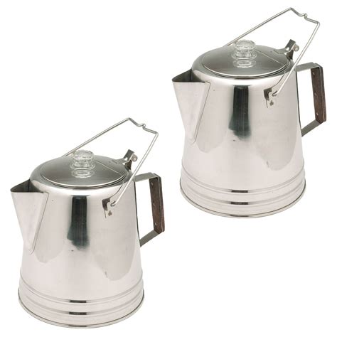Texsport Stainless Steel 28 Cup Outdoor Camping Coffee Pot Percolator