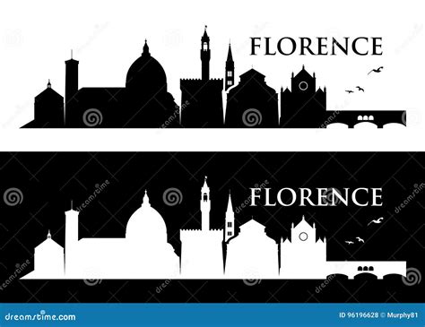 Florence Skyline Italy Illustration Stock Vector Illustration Of