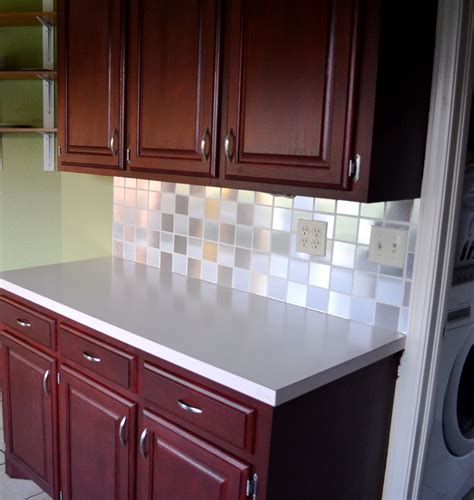 Contact Paper ‘tiled Backsplash Kitchen Backsplash Kitchen Cabinets
