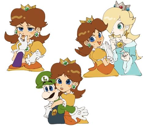 Mimimim9999 Luigi Princess Daisy Rosalina Waluigi Mario Series Nintendo Super Mario