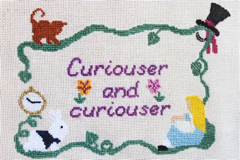 Josie Makes Alice In Wonderland Cross Stitch Alice In Wonderland