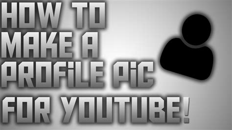 How To Make Your Own Youtube Profile Pic With Photoshop Legit Youtube
