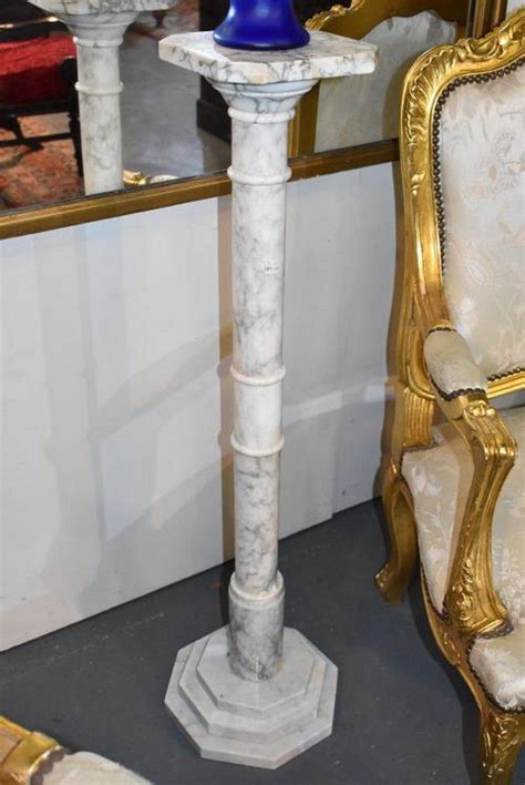 Variegated Marble Pedestal Pedestals Furniture