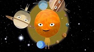 🌝 Round & Round 🌎 Solar System | Planets Song | Nursery Rhymes Songs ...