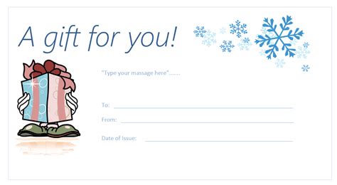Free Printable Gift Voucher Template Uk