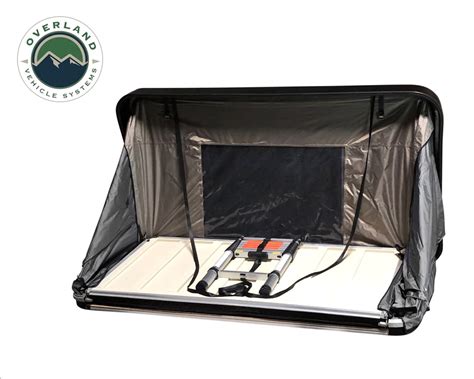overland vehicle systems 18089901 bushveld hard shell roof top tent truck n america top