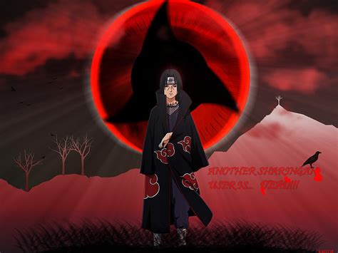 1920x1080px 1080p Free Download Itachi Red Cloud Death Naruto