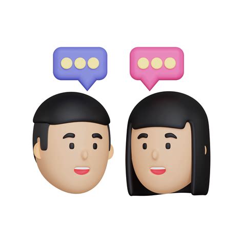 3d People Communication Icon 10871745 Png