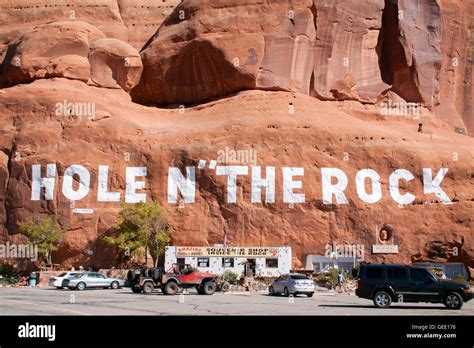 Hole In The Rock House In Moab Utah Stock Photo Alamy