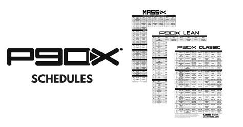 P90x Workout Schedules By Chad Pink Zillafitness