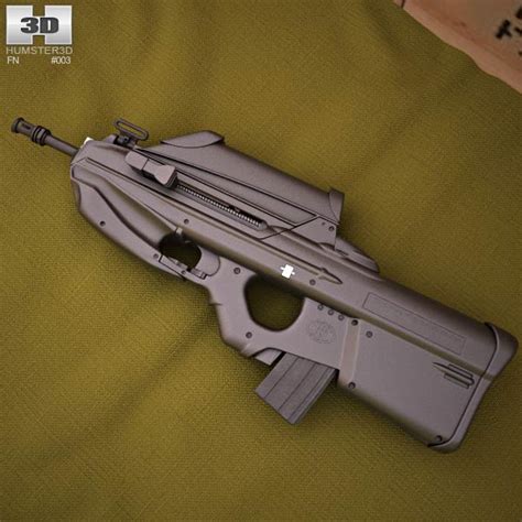 Fn F2000 3d Model Weapon On Hum3d
