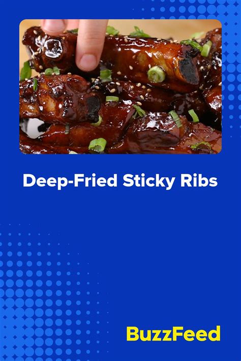 Deep Fried Sticky Ribs Deep Fried Baked Ribs Rib Sauce