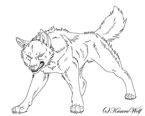 Angry Wolf Drawing At Getdrawings Free Download