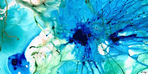 Blue Abstract Art A Calm Energy By Sharon Cummings Painting By
