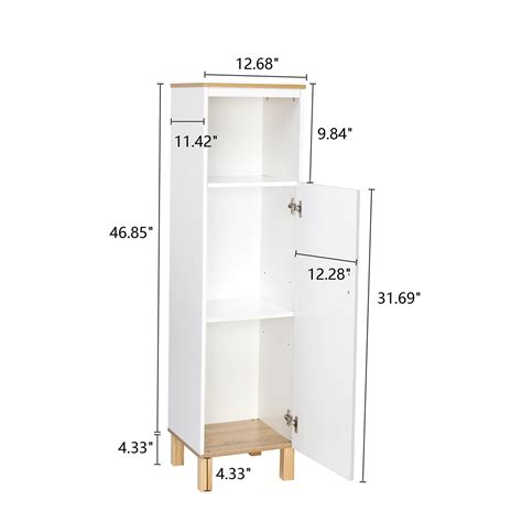 Buy Btmway Tall Corner Cabinet With Doors Free Standing Floor Cabinet