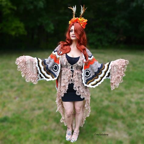 Butterfly Wing Moth Shawl Wrap Fairy Cosplay Goddess Winged Etsy