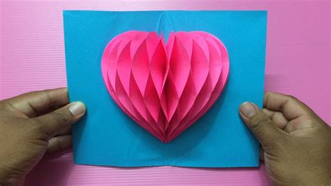 Heart Pop Up Card Origami Printable Cards