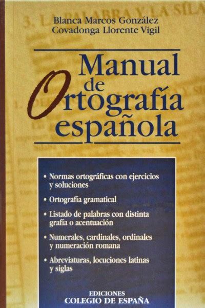 Manual De OrtografÍa EspaÑola Editorial Ambos Mundos