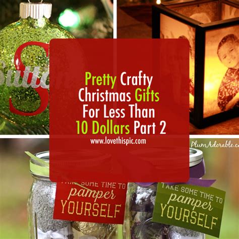 Dec 14, 2020 · affordable but thoughtful gifts really do exist, and we have a list of cool christmas gifts under $5 to prove it. Pretty Crafty Christmas Gifts For Less Than 10 Dollars Part 2