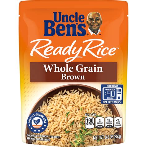 Uncle Bens Ready Rice Whole Grain Brown Rice 88 Oz Side Item