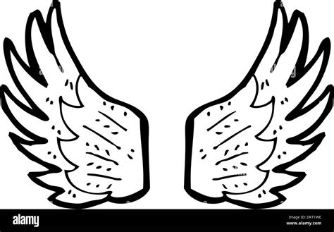 cartoon angel wings stock vector image and art alamy