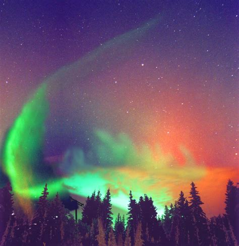 Image Detail For The Aurora Borealis Photographed In Fairbanks Alaska